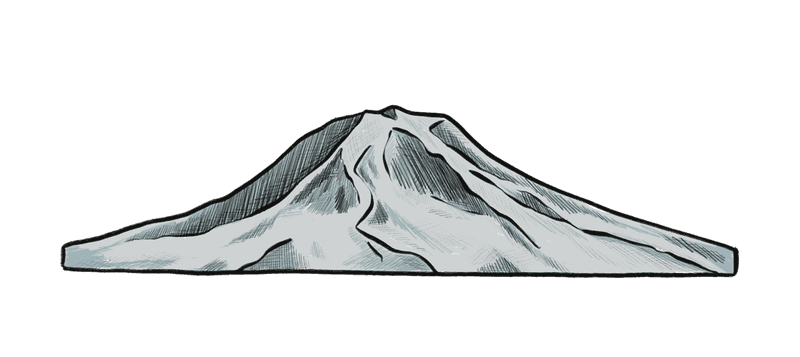 Washington Mountain Illustration