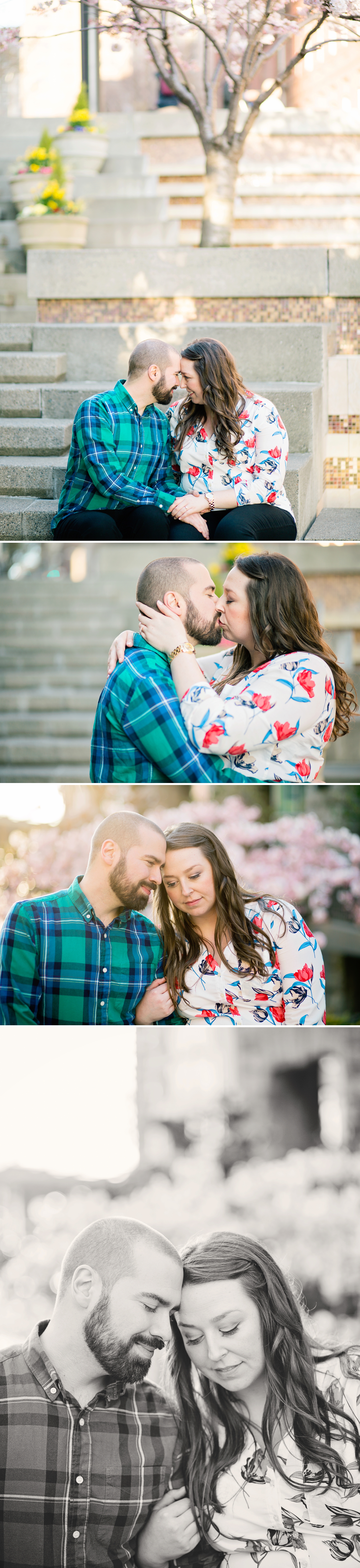 12-Spring-Cherry-Blossoms-Sunset-Engagement-Pictures-Harbor-Steps-Downtown-Seattle-Photographer-Wedding-Photography-by-Betty-Elaine