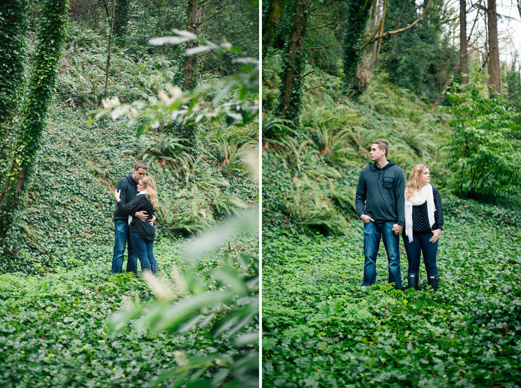 14-Amy-Joe-Engaged-Golden-Gardens-Park-Ballard-Forest-Engagement-Northwest-Woods-Rainy-Seattle-Photographer-Wedding-Photography-by-Betty-Elaine