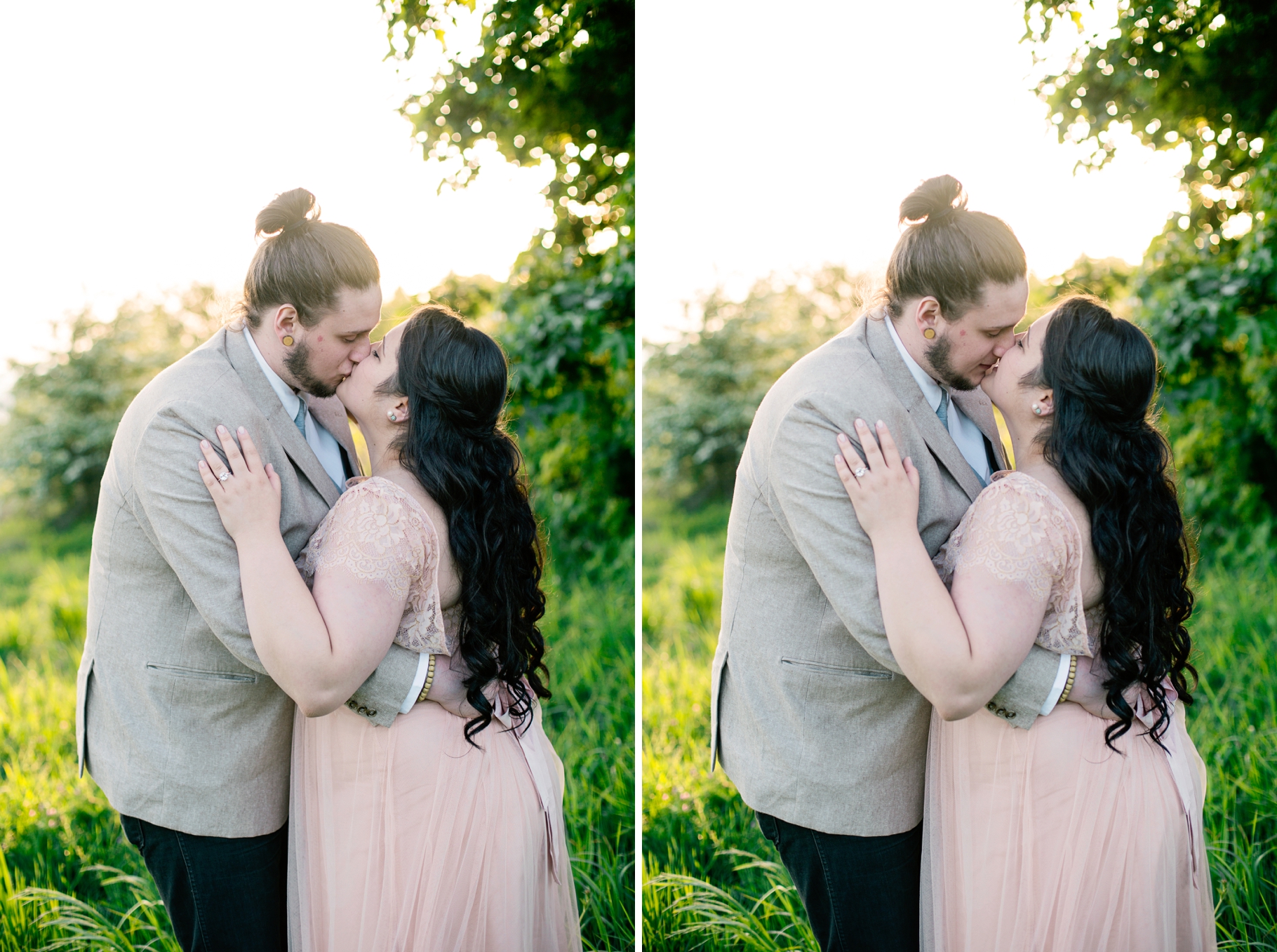 30-Bride-Groom-Elopement-Discovery-Park-Rustic-Meadow-Open-Field-Seattle-Sunset-Photographer-Wedding-Photography-by-Betty-Elaine-Blush-BHLDN-Wedding-Gown-Dress