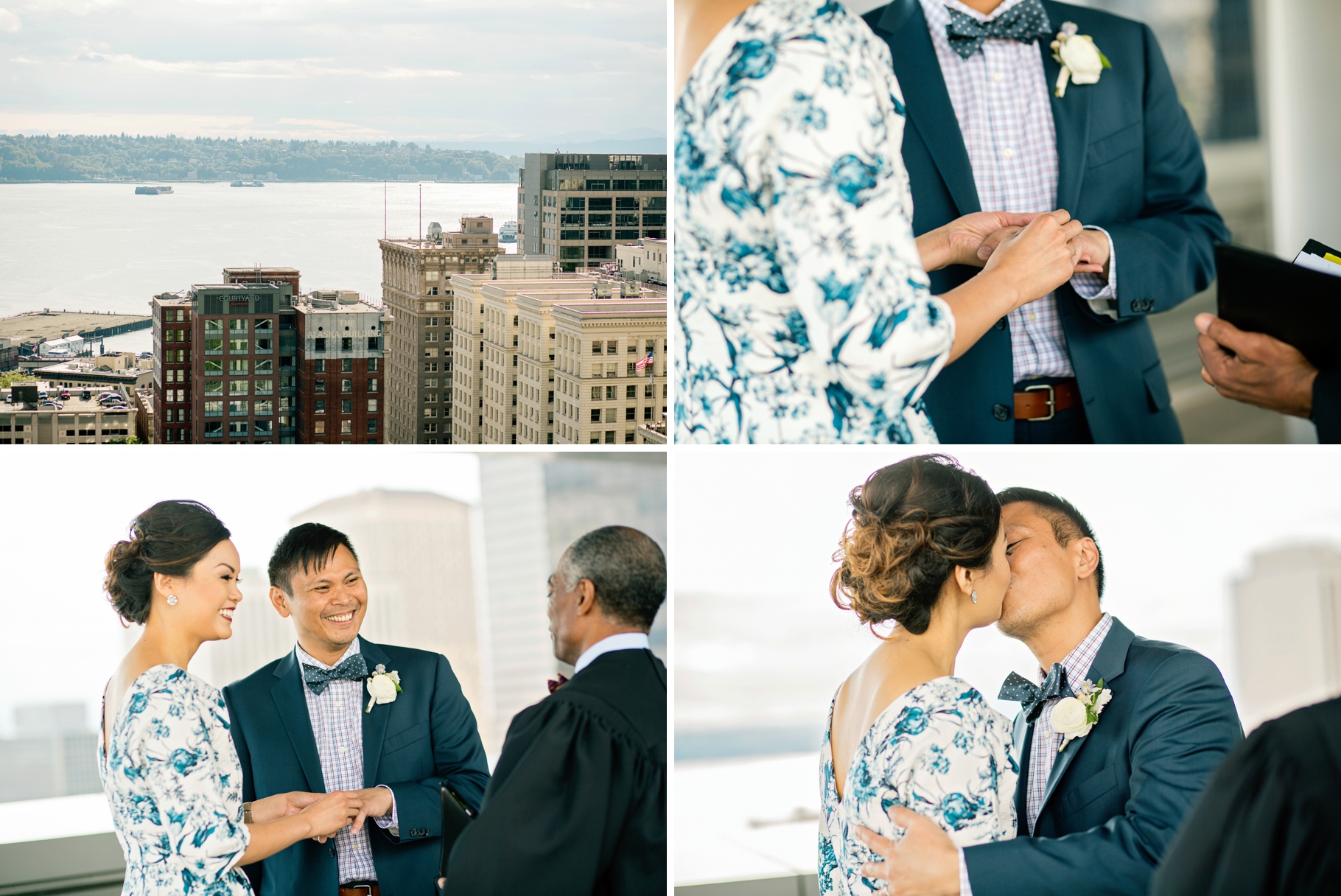 19-Court-House-Rooftop-Ceremony-Municipal-Court-of-Seattle-Wedding-Day-Photographer-Photography-by-Betty-Elaine