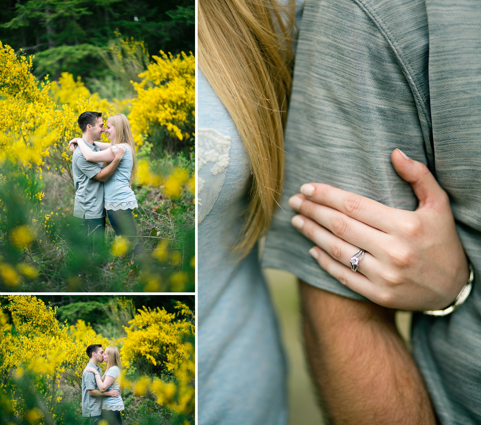 10-Issaquah-Hiking-Engagement-Photographer-Photos-Tradition-Lake-Loop-Trail-Yellow-Wild-Flowers-Seattle-Wedding-Photography-by-Betty-Elaine
