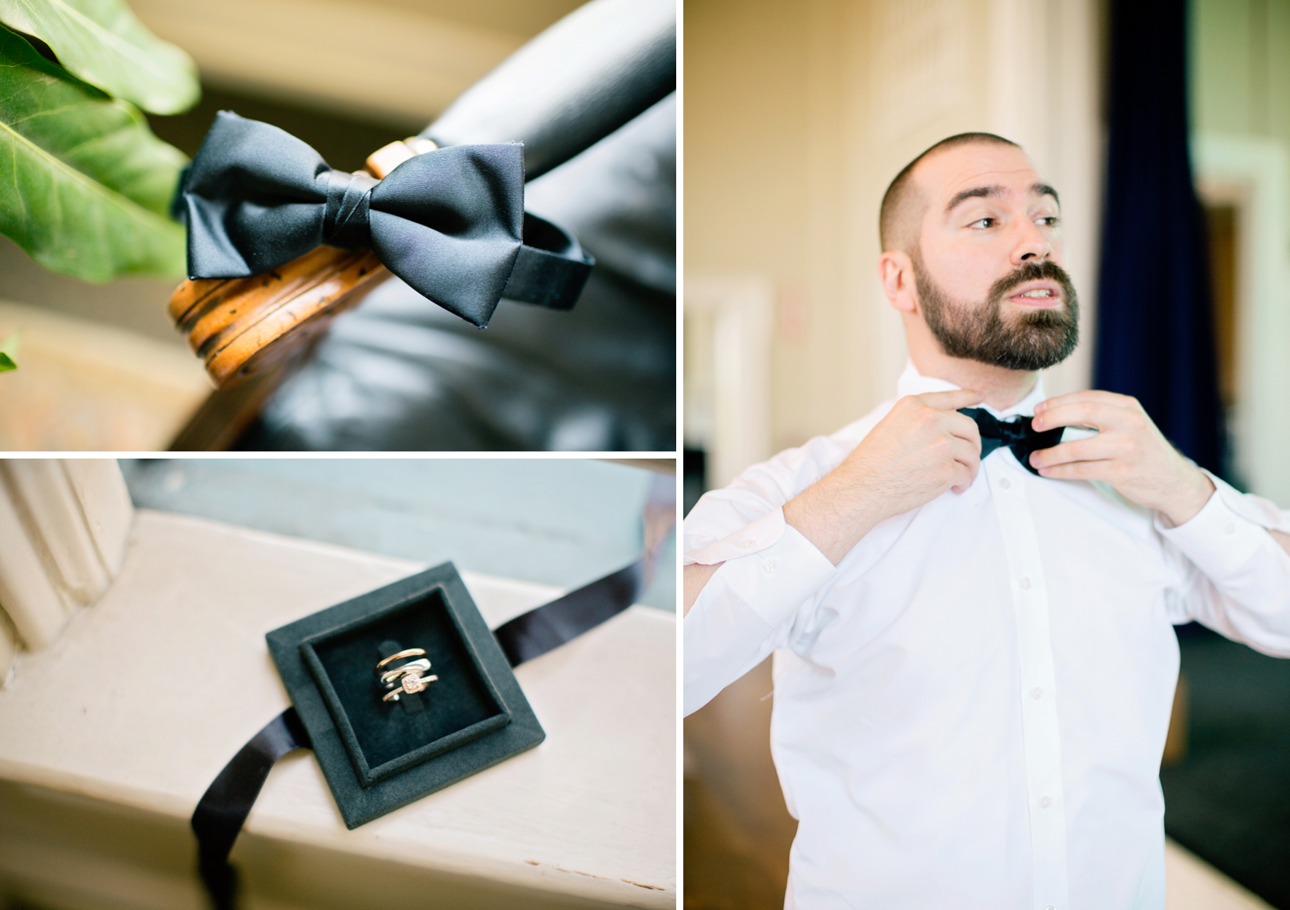 8-Groom-Getting-Ready-Bow-Tie-Great-Hall-Green-Lake-Seattle-Wedding-Photographer-Photography-by-Betty-Elaine