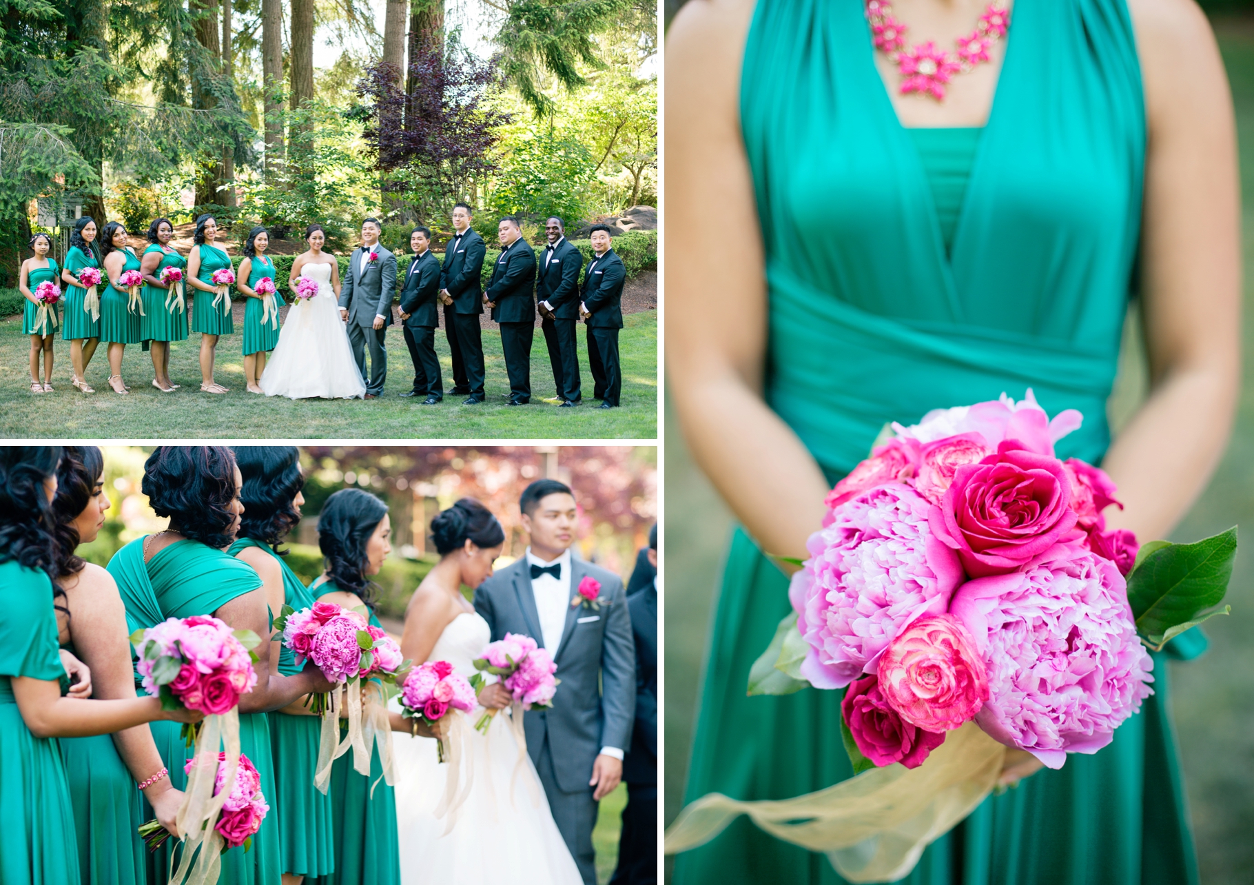 21-Wedding-Party-Groomsmen-Bridesmaids-Wedding-Day-Portraits-Photographer-Peony-Bouquet-Rock-Creek-Gardens-Seattle-Photography-by-Betty-Elaine
