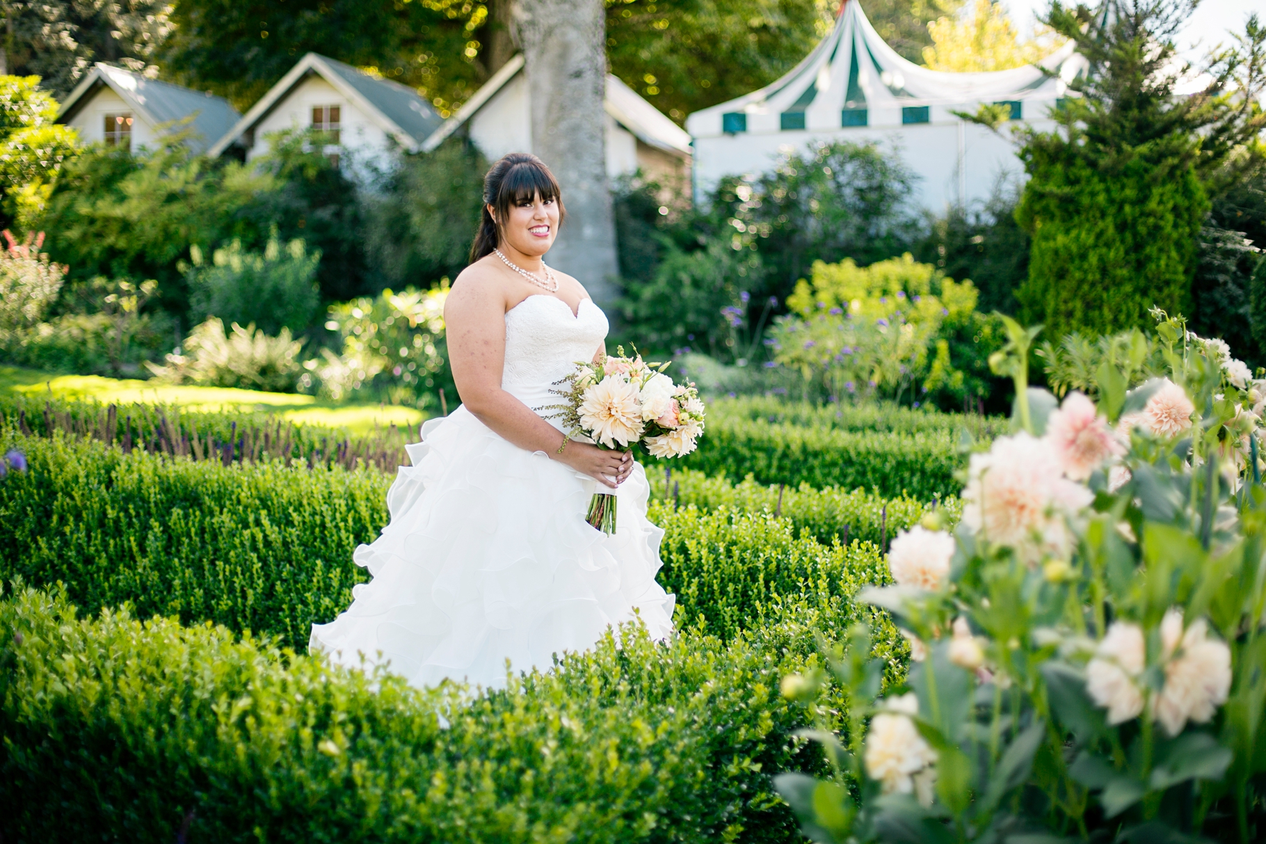 11-Bridal-Bride-Portraits-Sunken-Garden-Summer-Dahlias-San-Jaun-Island-Roche-Harbor-Resort-Wedding-Photographer-Northwest-Seattle-Photography-by-Betty-Elaine