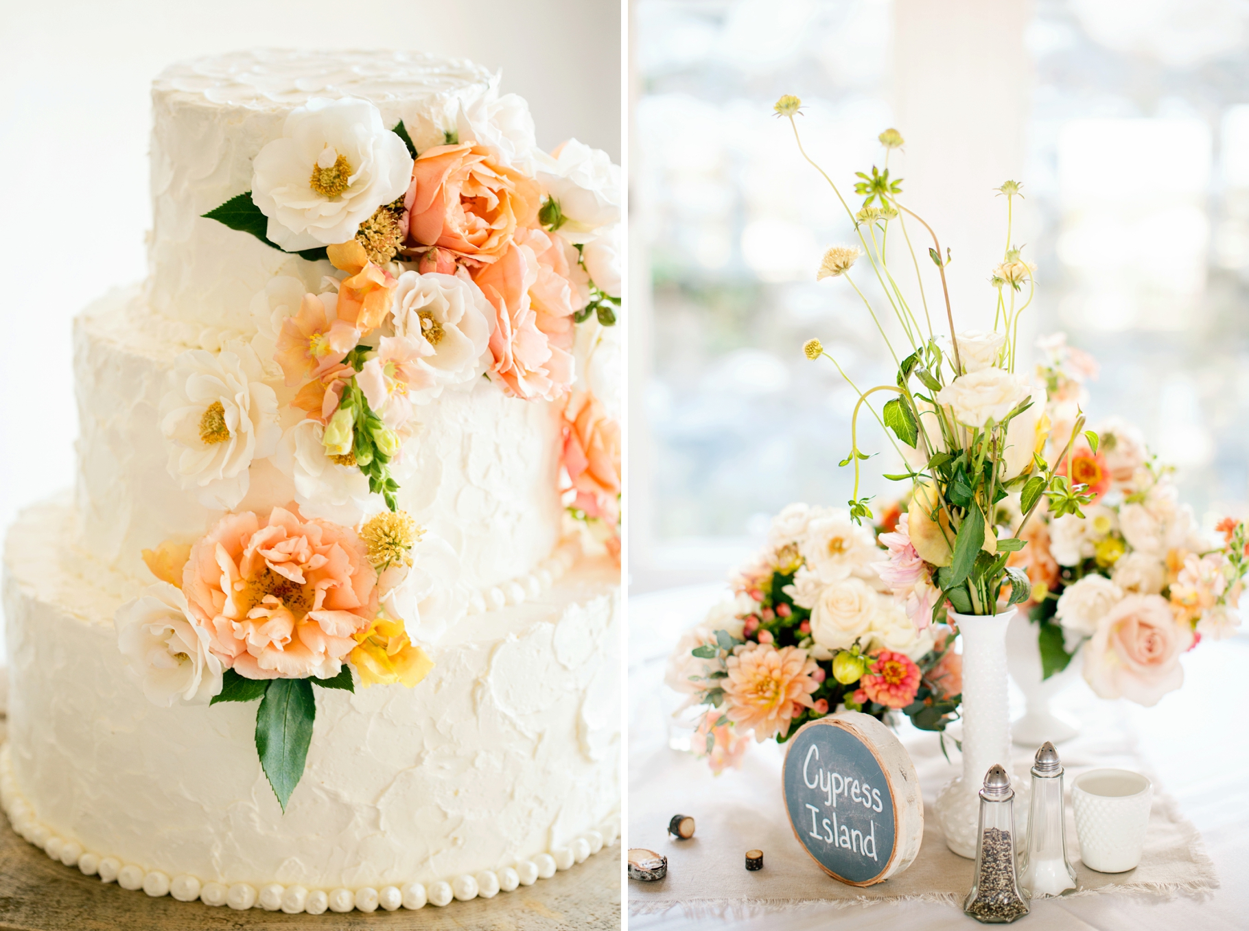 38-White-Cake-Flowers-Table-Decor-Centerpieces-Reception-San-Jaun-Island-Roche-Harbor-Resort-Wedding-Photographer-Northwest-Seattle-Photography-by-Betty-Elaine