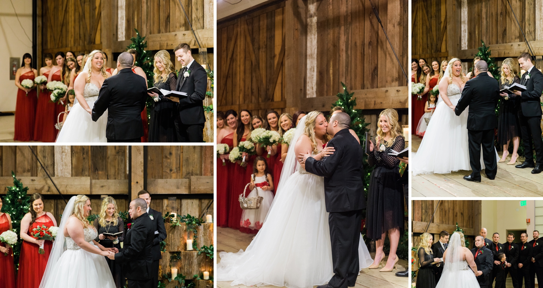 18-Ceremony-Christmas-Wedding-Pickering-Barn-Issaquah-Christmas-Wedding-Winter-Wedding-Photographer-Seattle-Photography-by-Betty-Elaine