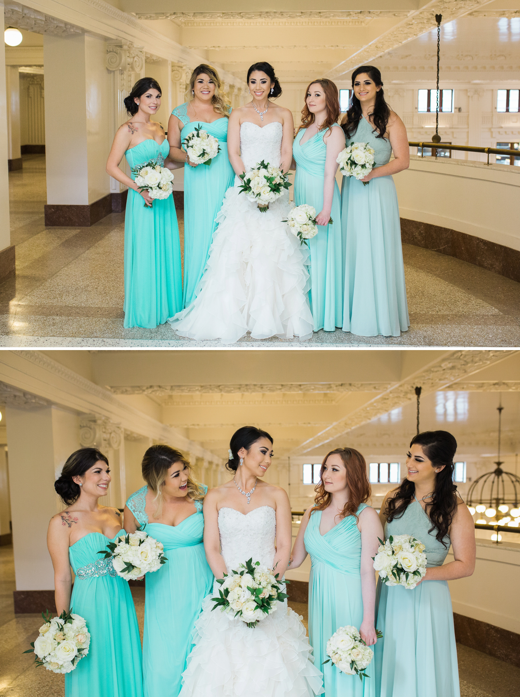 15-King-Street-Station-Pioneer-Square-bridesmaids-portraits-Pacific-Tower-Seattle-Wedding-Photographer-Photography-by-Betty-Elaine