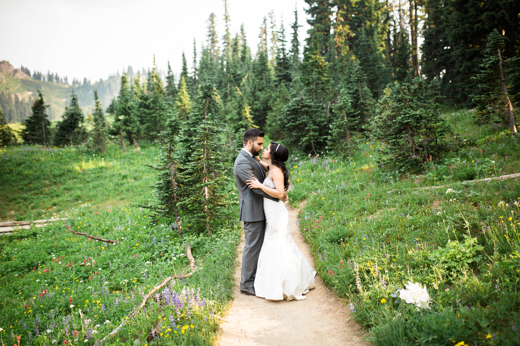 Tipsoo-Lake-Mt-Rainier-Wildflowers-Wedding-Photographer-Seattle-Photography-1