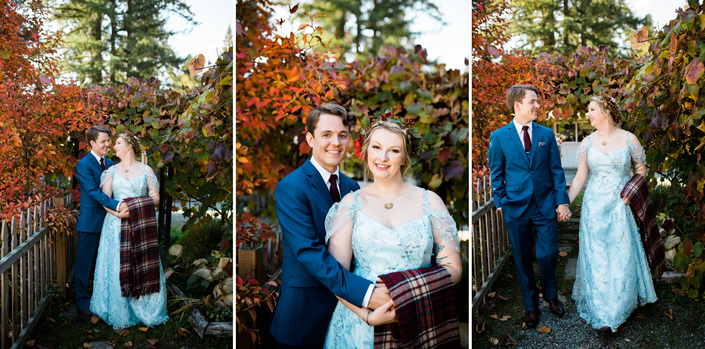 10-Black-Diamond-Gardens-Wedding-Seattle-Photographer-Bride-Groom-Portraits-Fall-Autumn-Leaves-Plaid