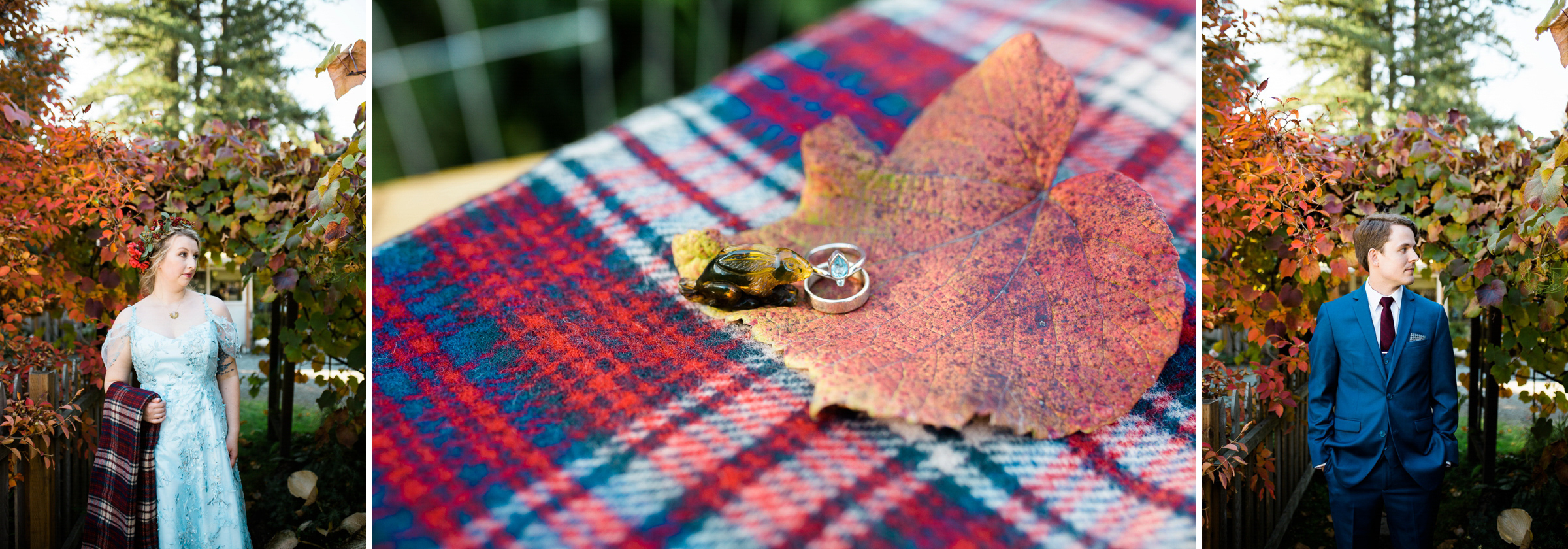 11-Black-Diamond-Gardens-Wedding-Seattle-Photographer-Bride-Groom-Portraits-Fall-Autumn-Leaves-Plaid