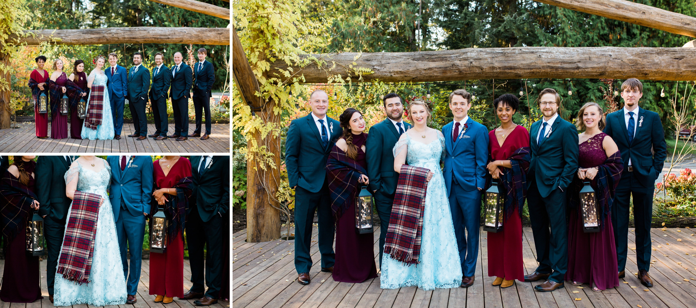 18-Black-Diamond-Gardens-Wedding-Seattle-Photographer-Bride-Bridesmaid-Portraits-Fall-Autumn-Plaid-Bridal-Laterns