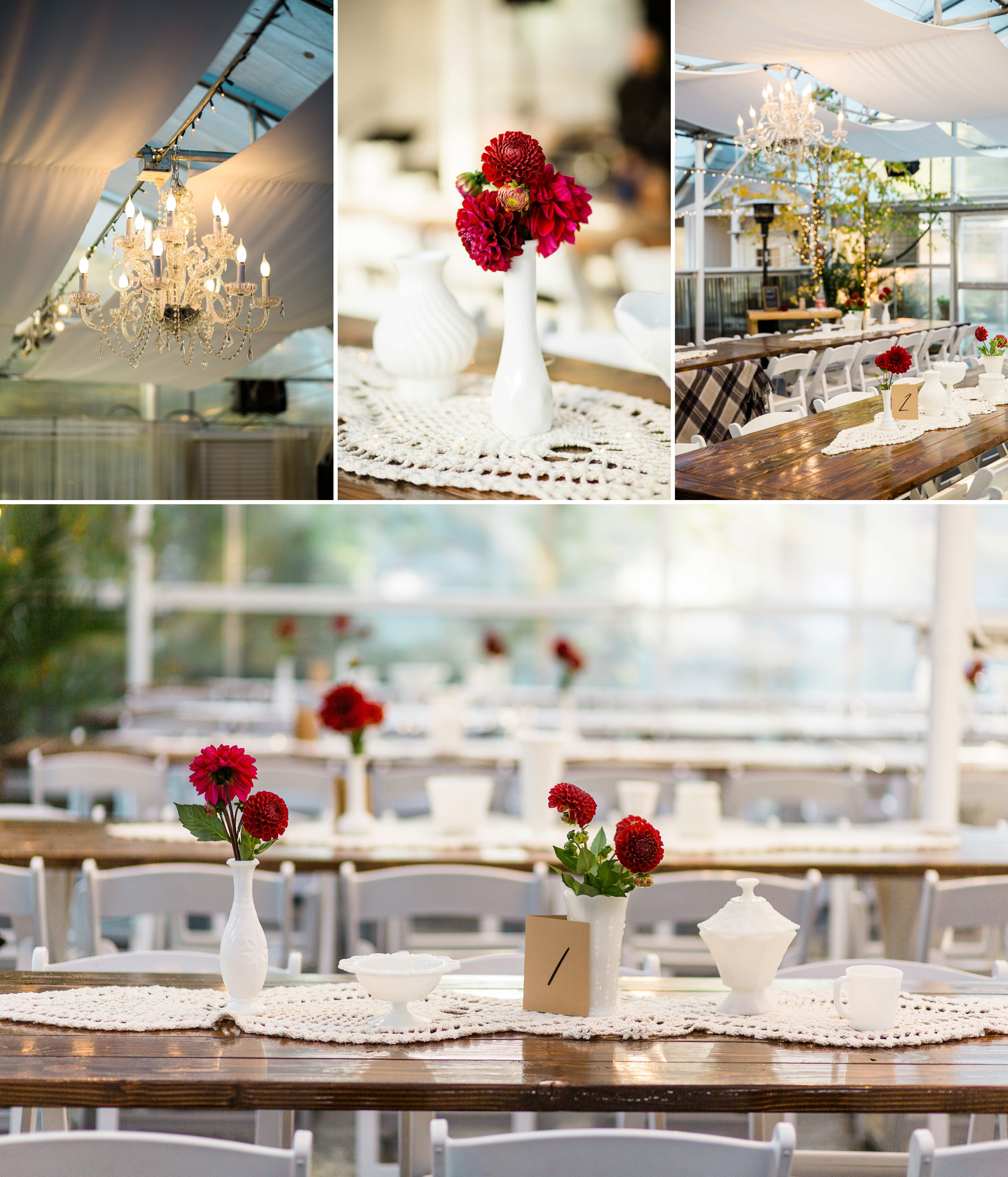 33-Black-Diamond-Gardens-Wedding-Reception-Dahlias-White-Vases-Seattle-Photographer