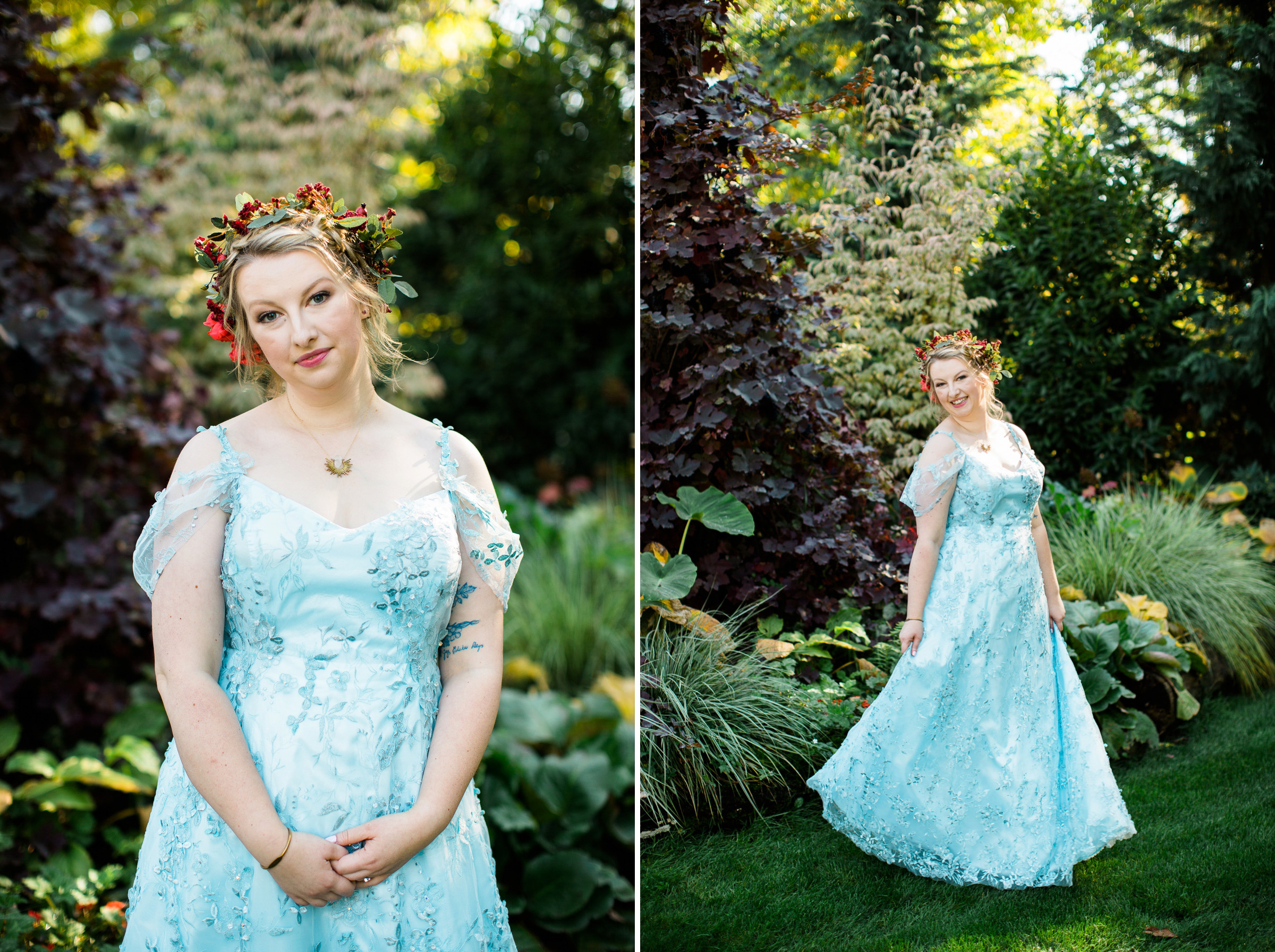 7-Black-Diamond-Gardens-Wedding-Seattle-Photographer-Bride-Portraits-Blue-Bridal-Gown