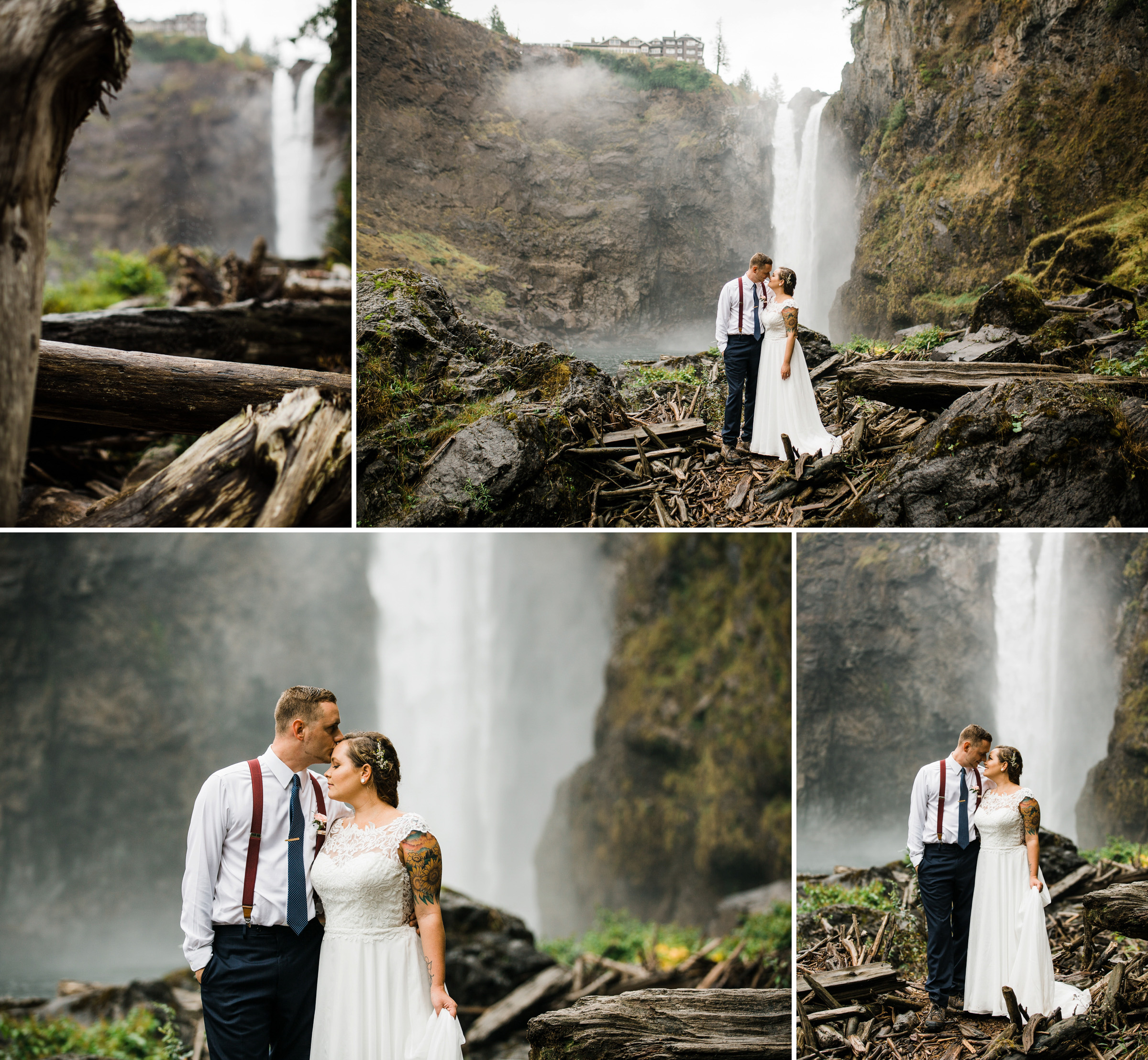 13-Seattle-Elopement-Photographer-Snoqualmie-Pass-Water-Falls-Hiking-Adventure-Wedding-Photography