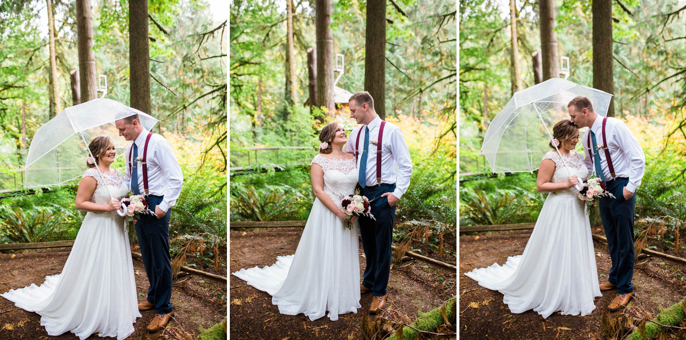 4-Rainy-First-Look-Umbrella-Seattle-Elopement-Photographer-Snoqualmie-TreeHouse-Point-Adventure-Wedding-Photography
